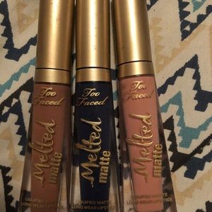Too faced Matte lipsticks
